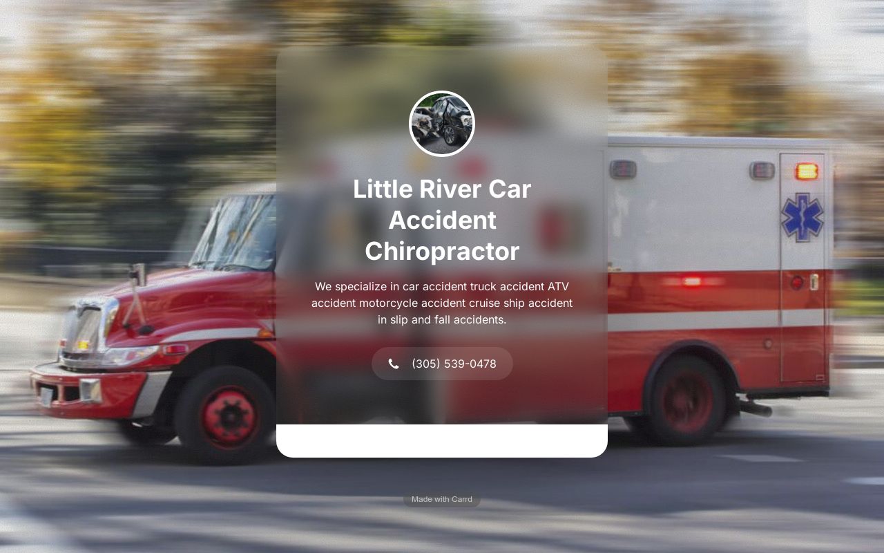 Little River Car Accident Chiropractor